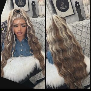 Human Hair Blended Lace Front Wig
